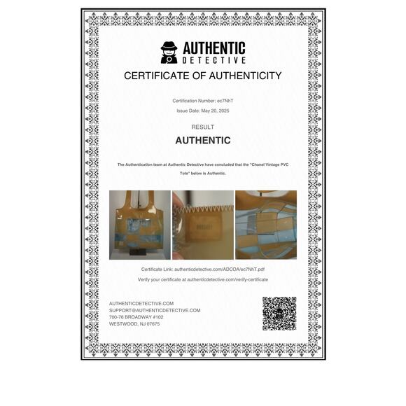 Vintage Chanel 1998 Choco Cuba PVC Tote Bag FREE COA - Picture 11 of 11